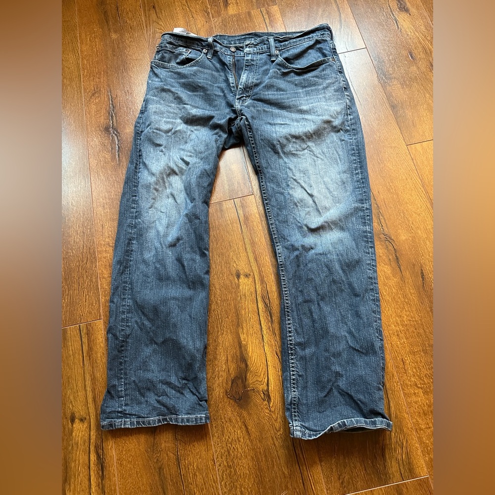 Levi Strauss & Co Men's 34 x 30 559 Blue Cotton Denim Jeans Casual Pants